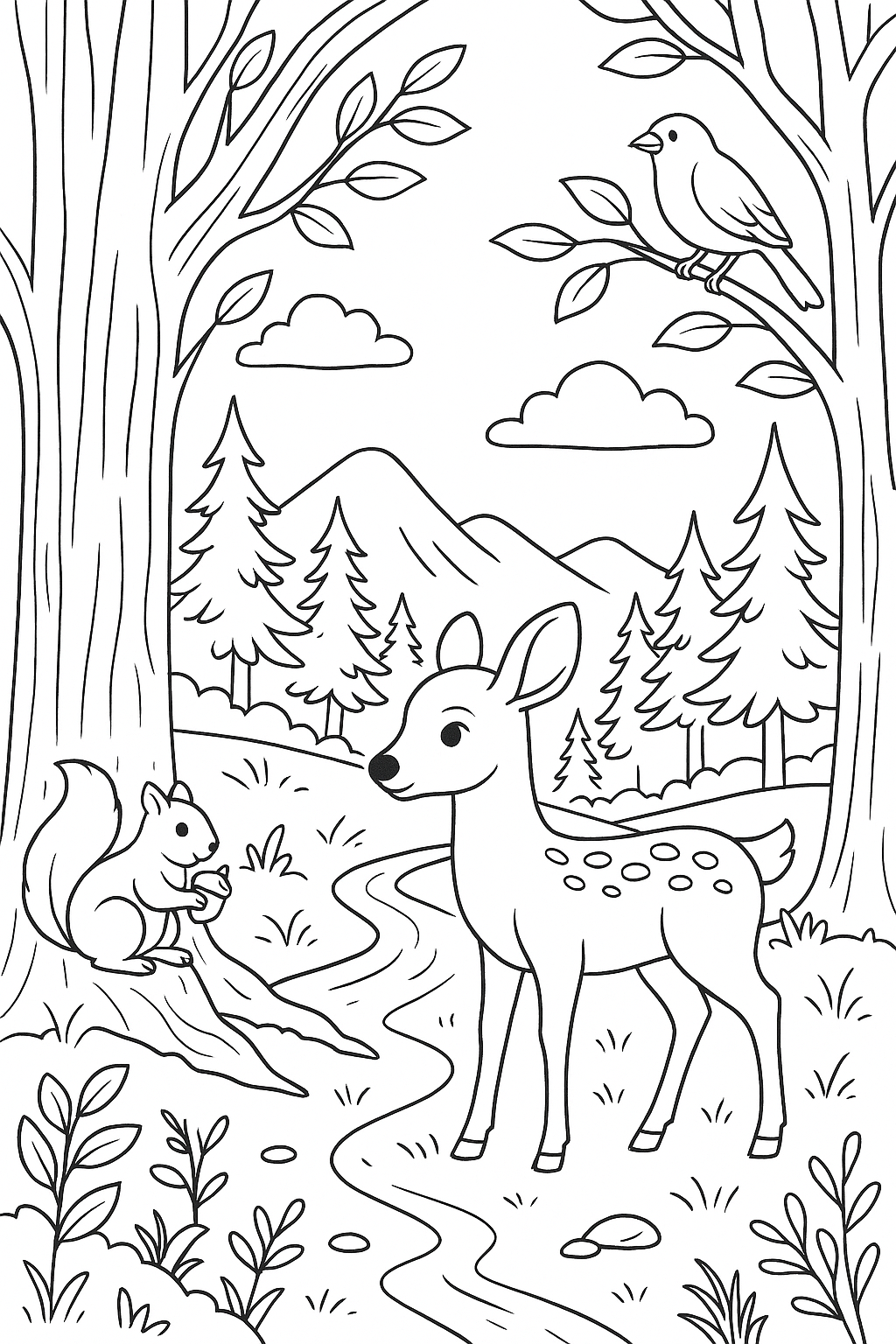 Live Free and Adventurous Coloring Book – Digital PDF