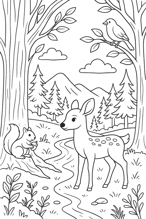 Live Free and Adventurous Coloring Book – Digital PDF