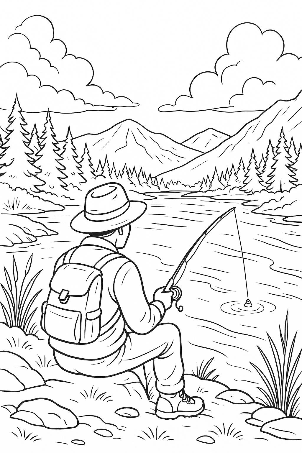 Live Free and Adventurous Coloring Book – Digital PDF